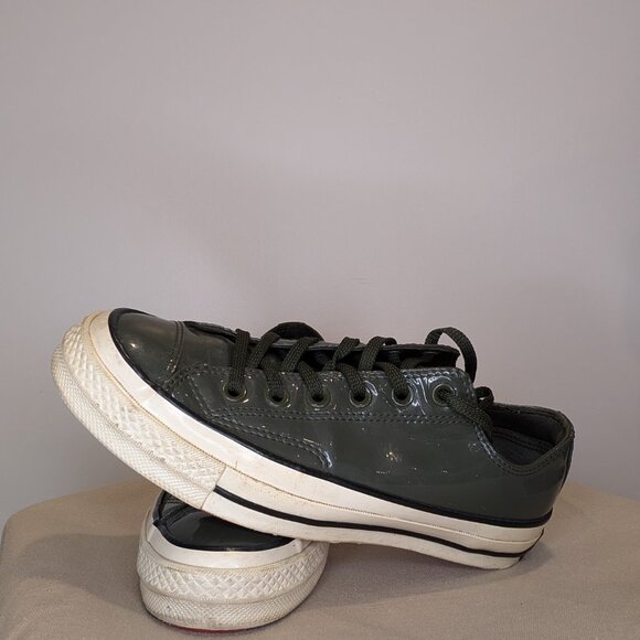 Converse Chuck Taylor 70 Olive Patent Leather - Women 7.5 - Picture 3 of 11
